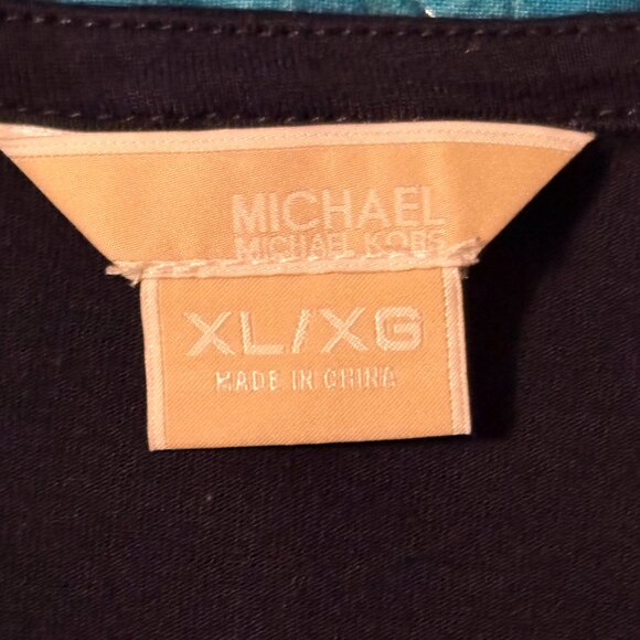 Michael Kors Black V-Neck Blouse Size XL - Picture 2 of 7